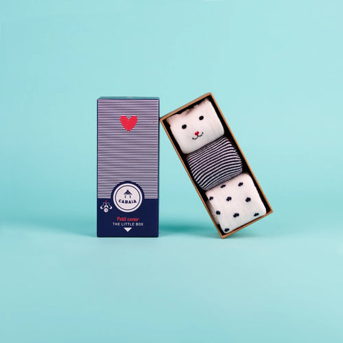 Chaussettes Petit Coeur - Pack de chaussettes bébé - Cabaia -  - Cabaia