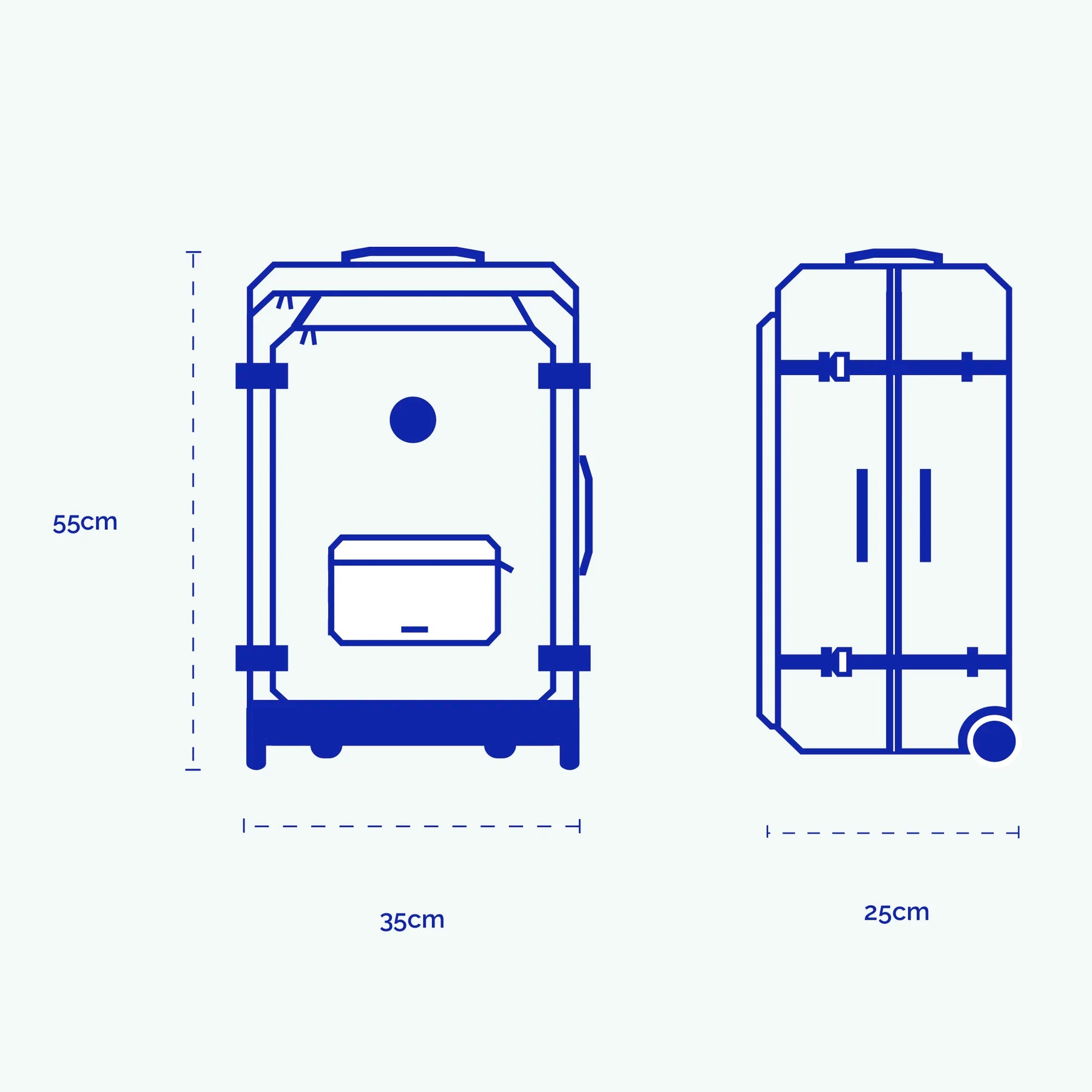 Valise souple 2 roues Small El Cotillo - Cabaia - 