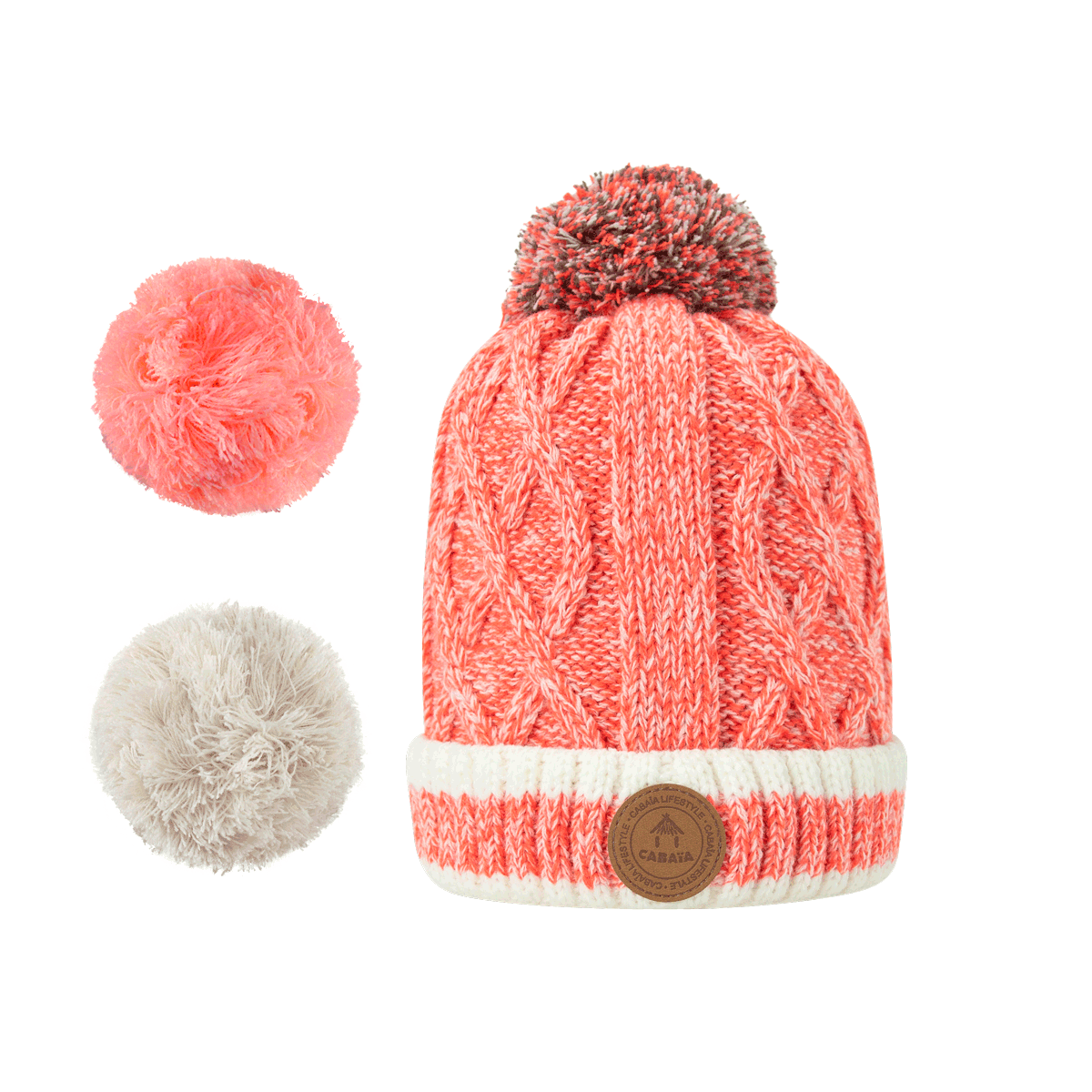 Bonnet Jus de Pomme Coral Enfant - Polaire - Cabaia - 